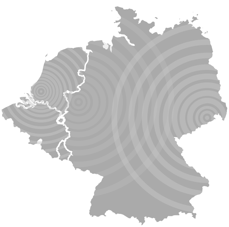 Deutschlandkarte Vertriebsgebiet